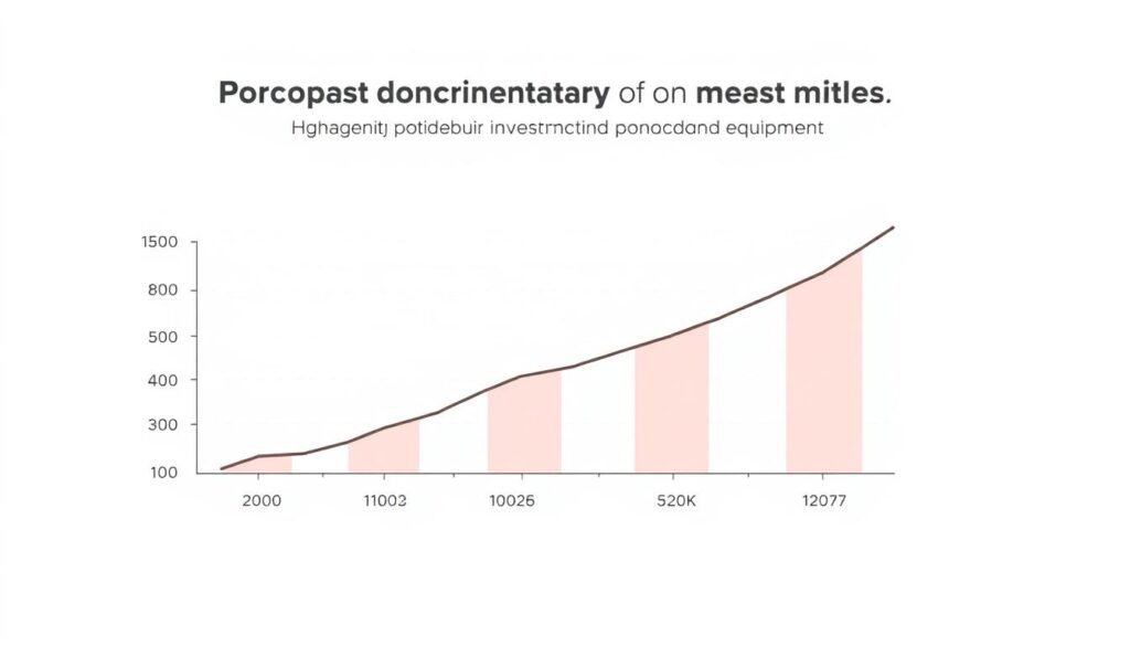 A financial analysis graph with a clear cost-benefit breakdown, showcasing the projected returns and investment considerations for a high-quality confectionery machine. The chart is presented against a minimalist, clean background, allowing the data visualization to take center stage. Sleek, modern typography accentuates the key metrics, while muted colors and sharp lines convey a sense of precision and professionalism. The overall composition suggests a thoughtful, data-driven approach to upgrading a confectionery business's equipment, highlighting the strategic value of this investment.