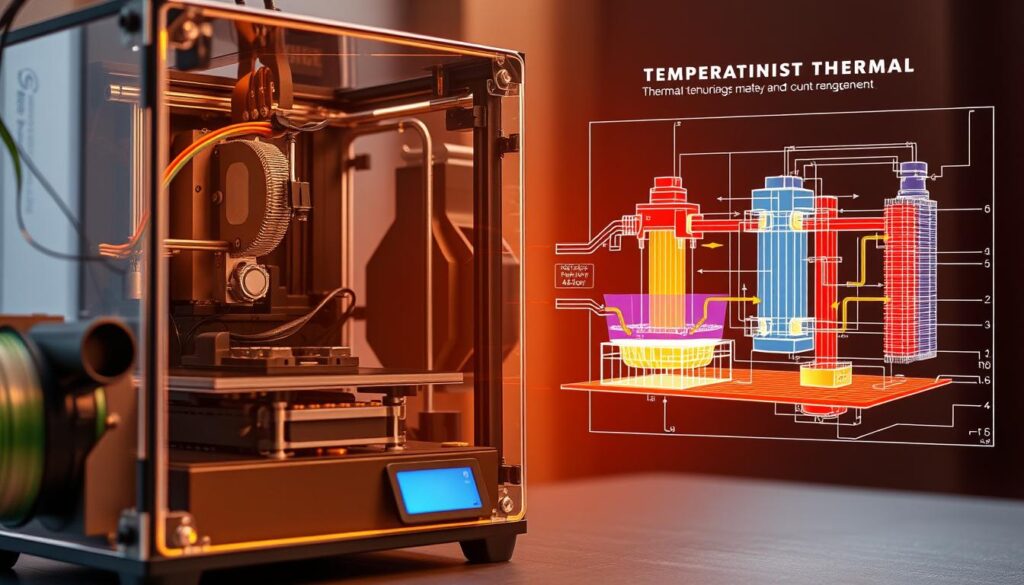 Controle térmico em impressora 3D