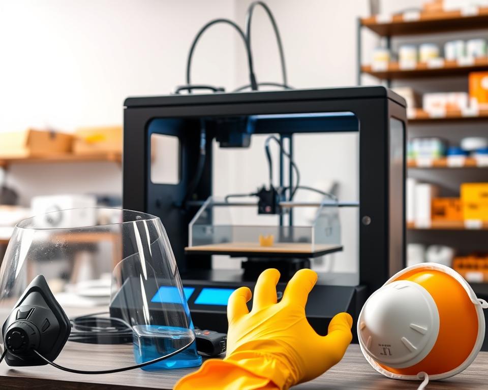 Equipamentos de proteção individual para impressoras 3D de resina
