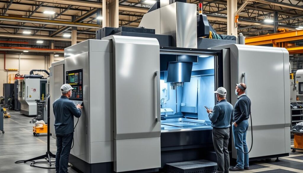 Implementação de centros de usinagem CNC