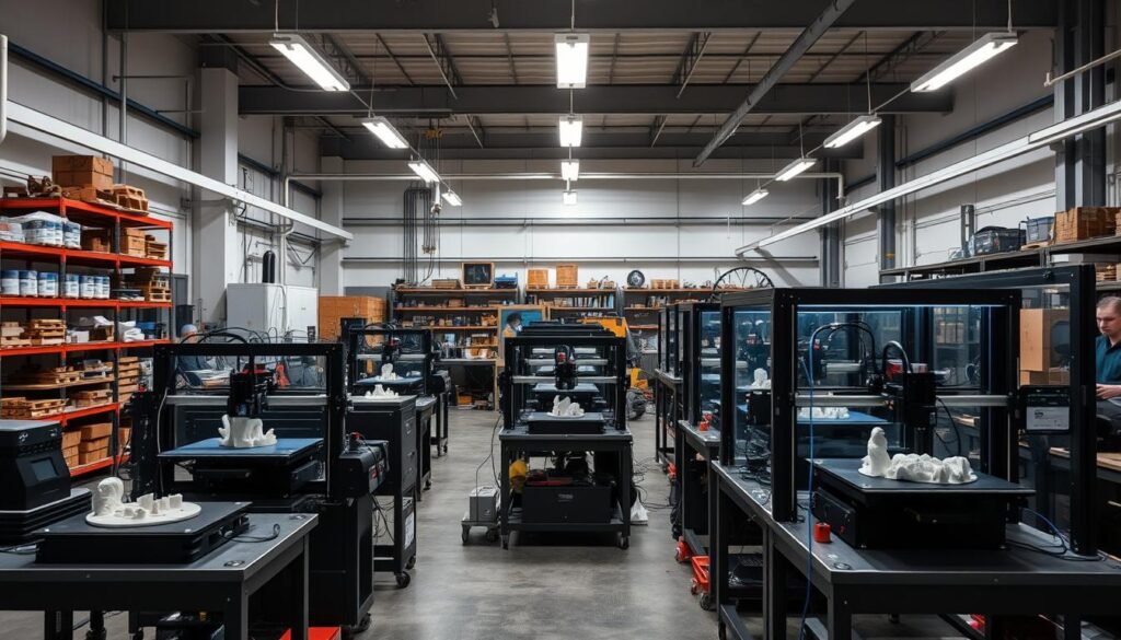 Implementação de impressoras 3D industriais