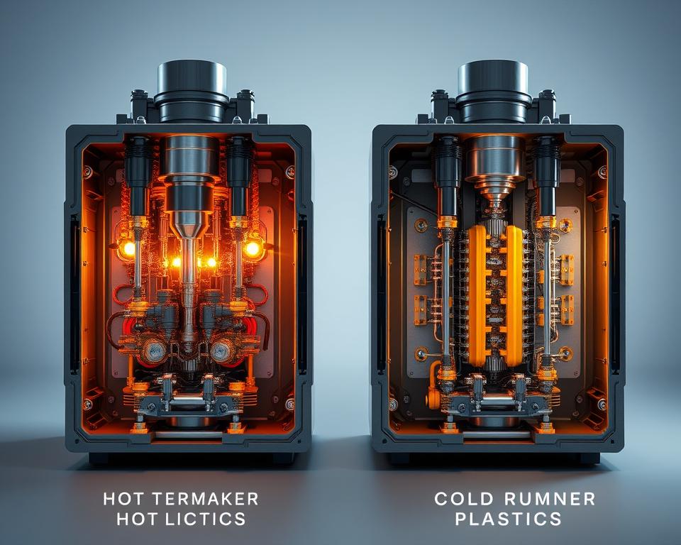 Injetora canal quente vs canal frio