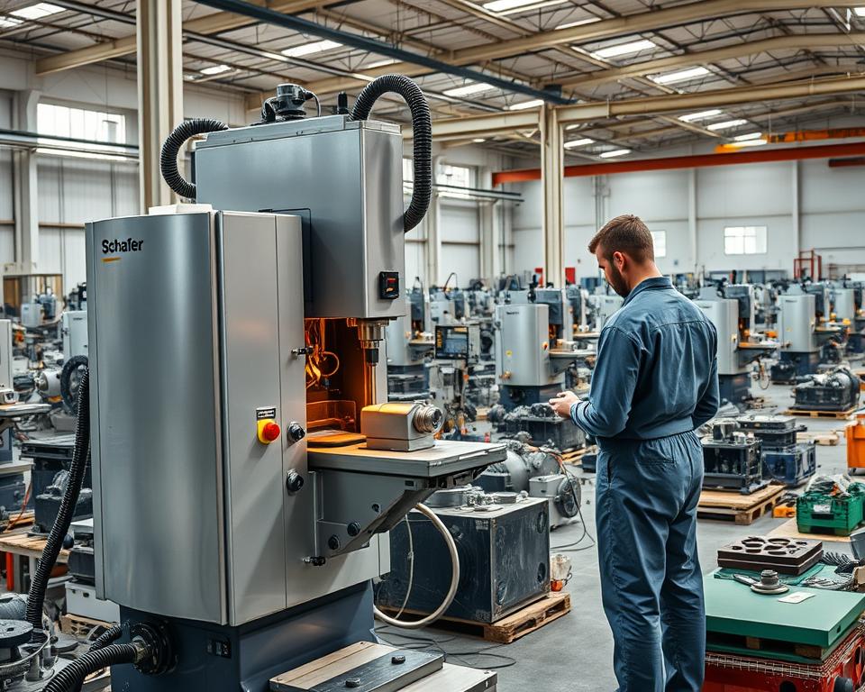 aplicações industriais da fresadora Schäfer