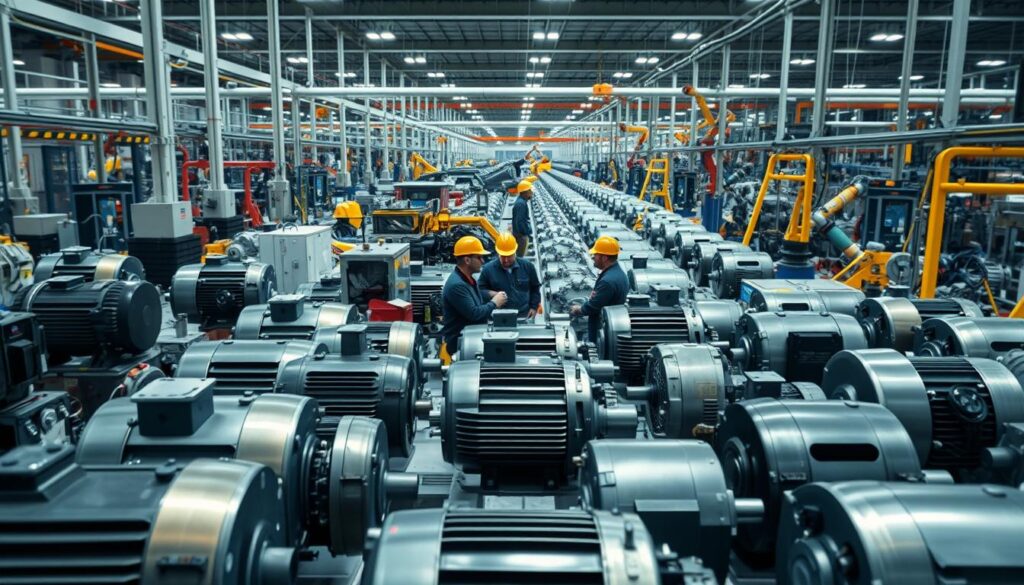 aplicações industriais de motores elétricos