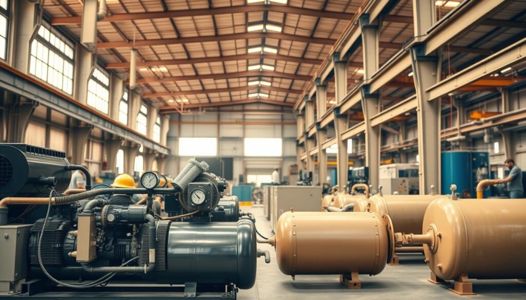 aplicações industriais do compressor de ar