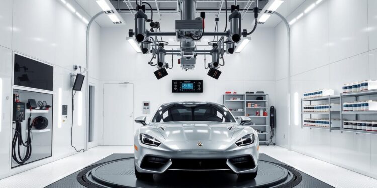 cabine de pintura automotiva