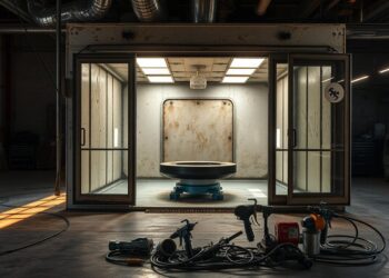 cabine de pintura usada