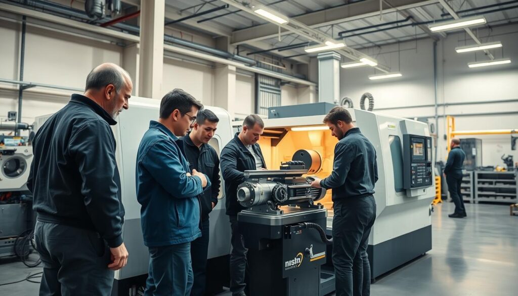 capacitação de equipe torno CNC