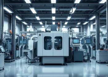 célula de produção com injetora