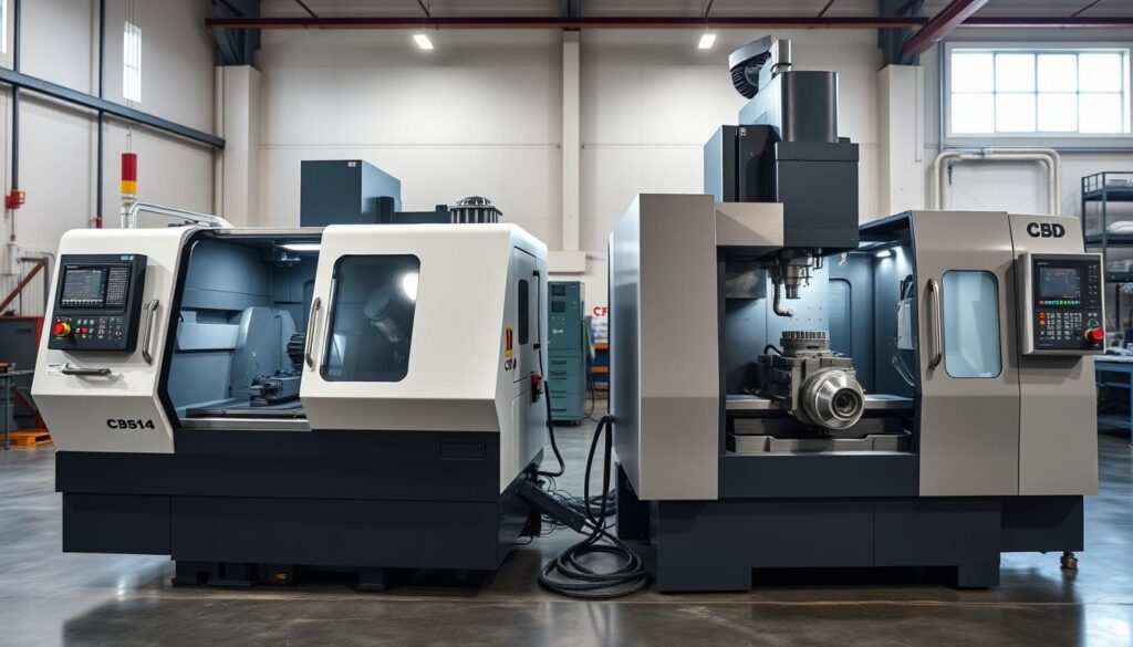 comparação de tornos CNC