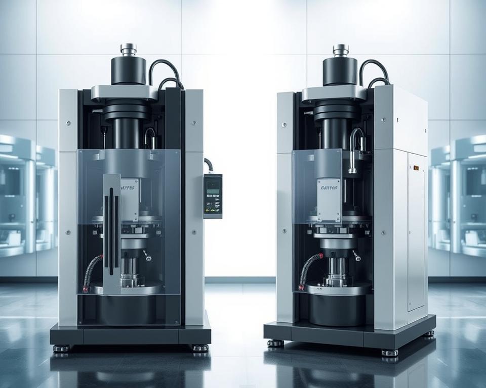 comparação injetora vertical rotativa