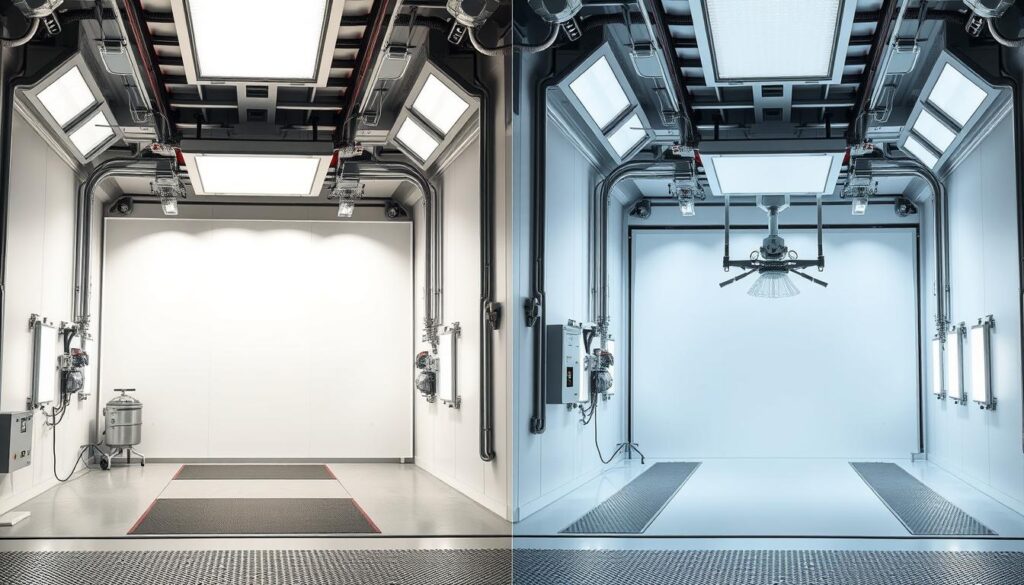 comparativo cabine de pintura pressurizada