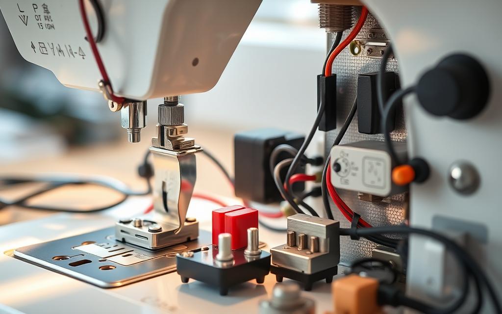 componentes elétricos de máquina de costura