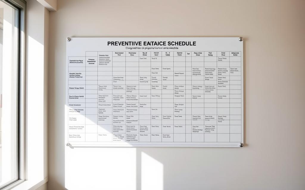 cronograma de manutenção preventiva