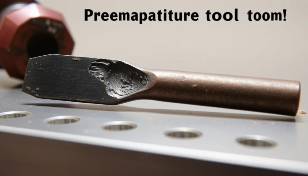 desgaste prematuro de ferramentas torno