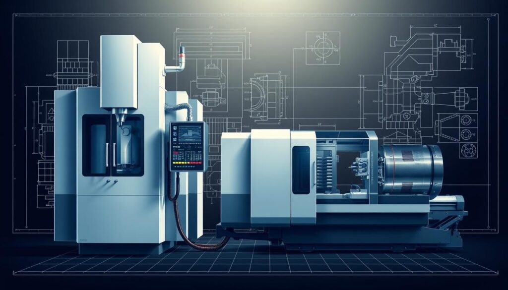 diferenças entre centros de usinagem