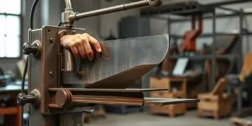 dobradeira de chapa manual