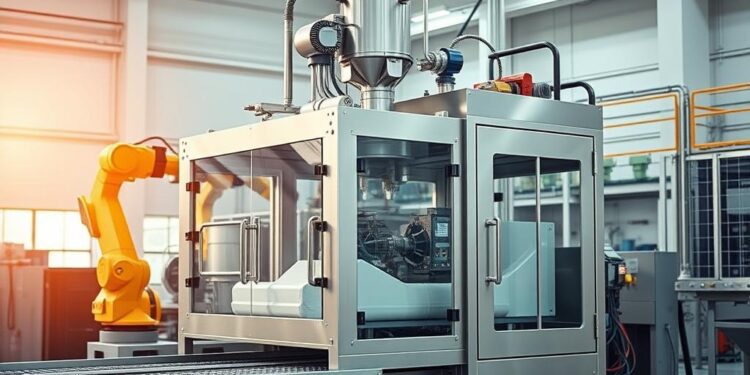 extrusora de plástico automática