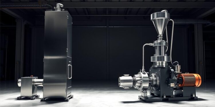 extrusora vertical vs horizontal