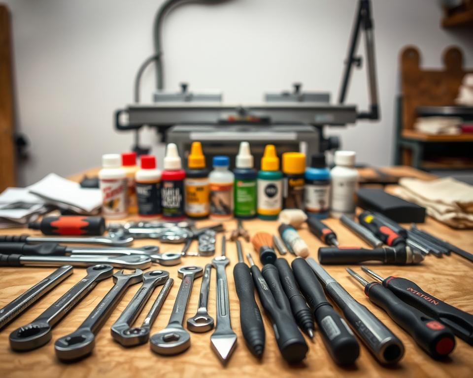 ferramentas para manutenção de esquadrejadeira