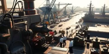 fresadora industria naval