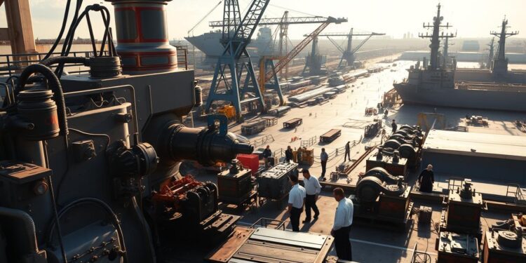 fresadora industria naval