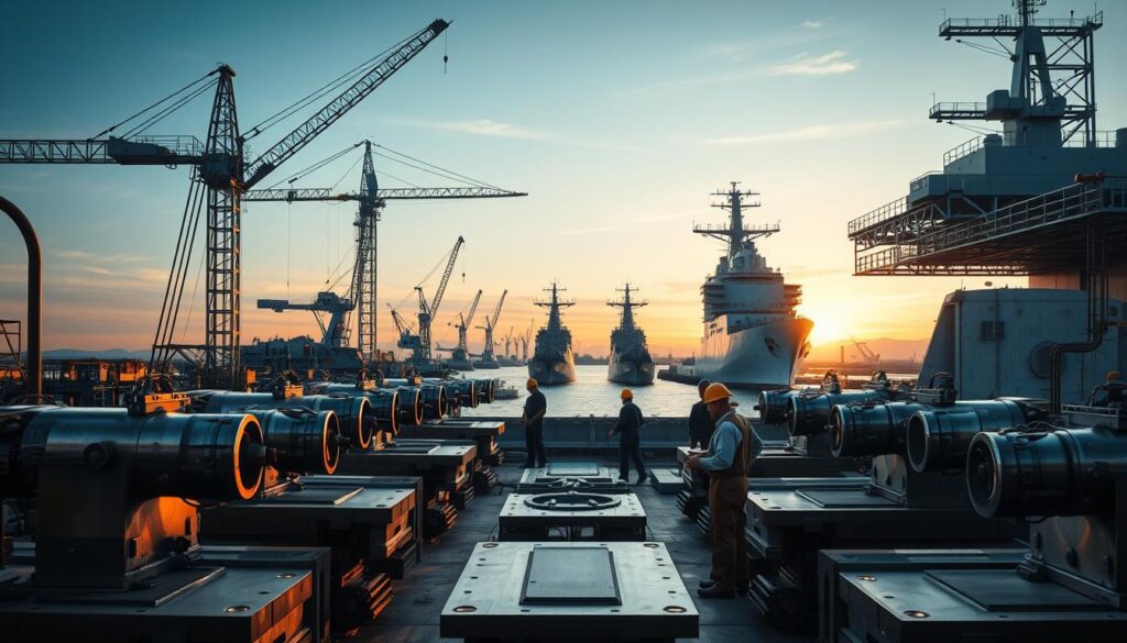 fresadoras na indústria naval