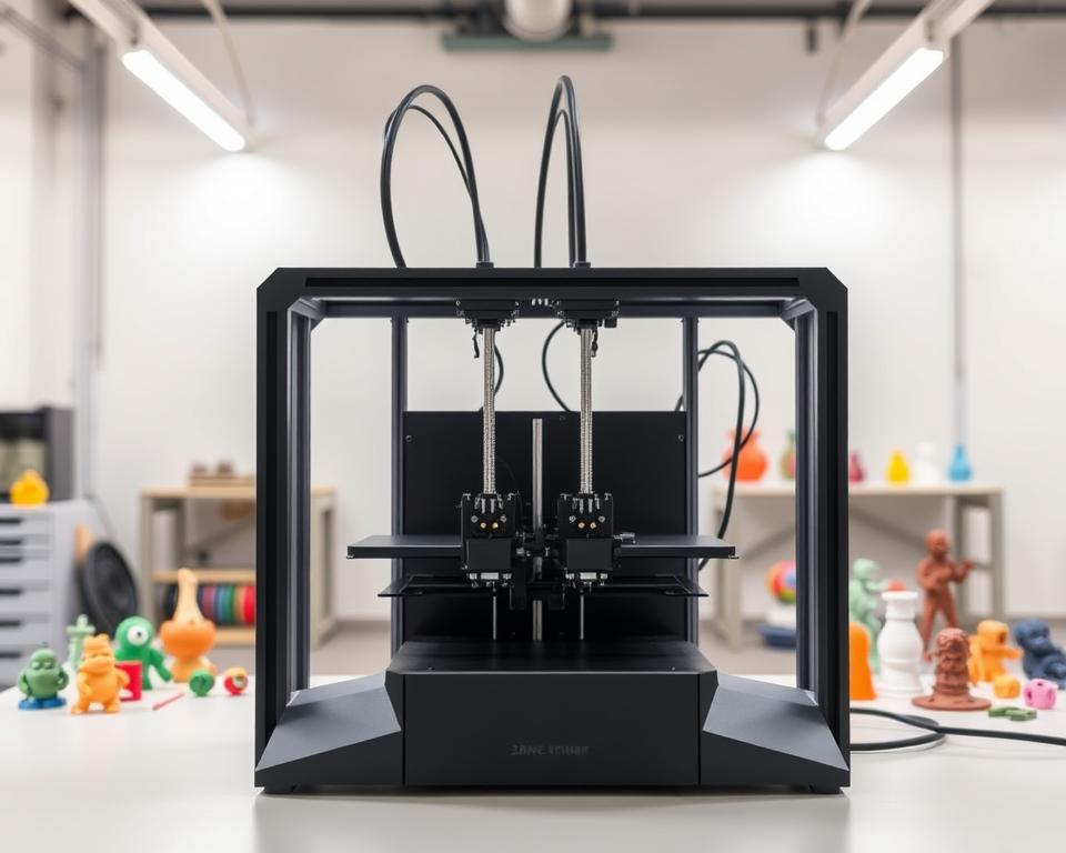 impressão 3D com dupla extrusora