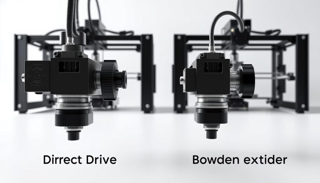 impressora3d extrusora direta vs bowden