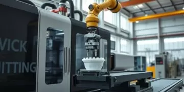 injetora com robo integravel