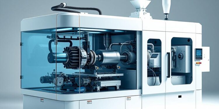 injetora com rosca reciprocante