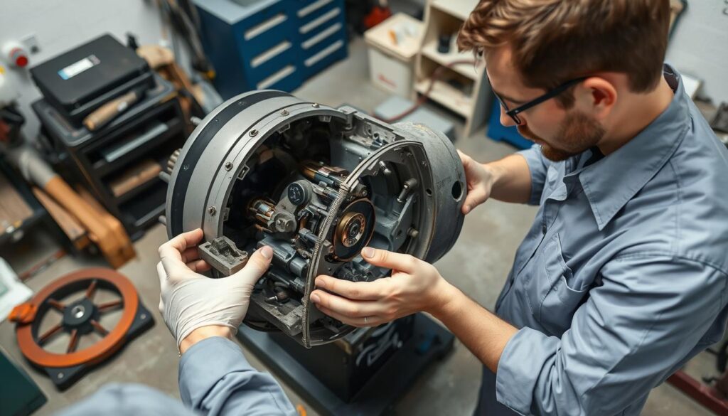 inspeção de motor elétrico