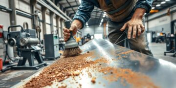 jateamento de peças metálicas