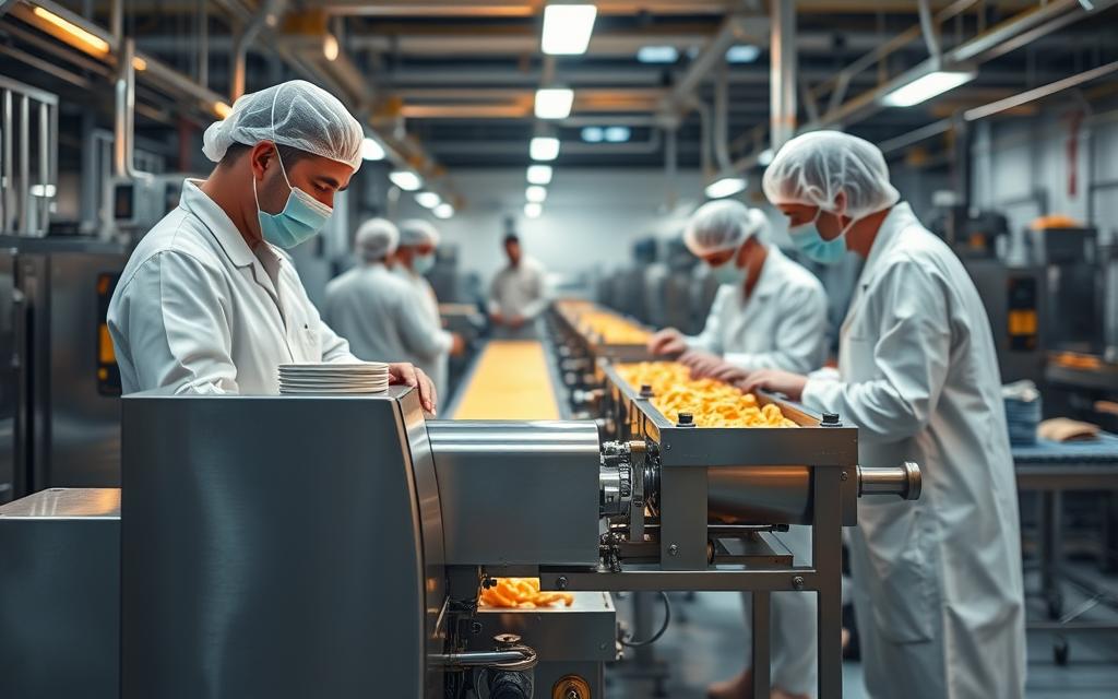 limpeza de extrusoras de alimentos