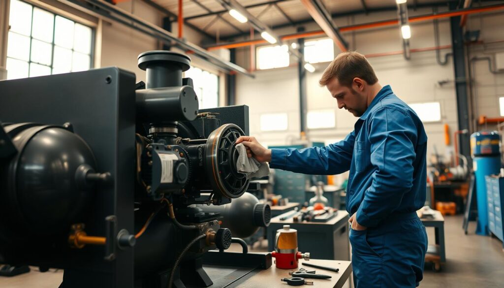 manutenção de compressor de ar