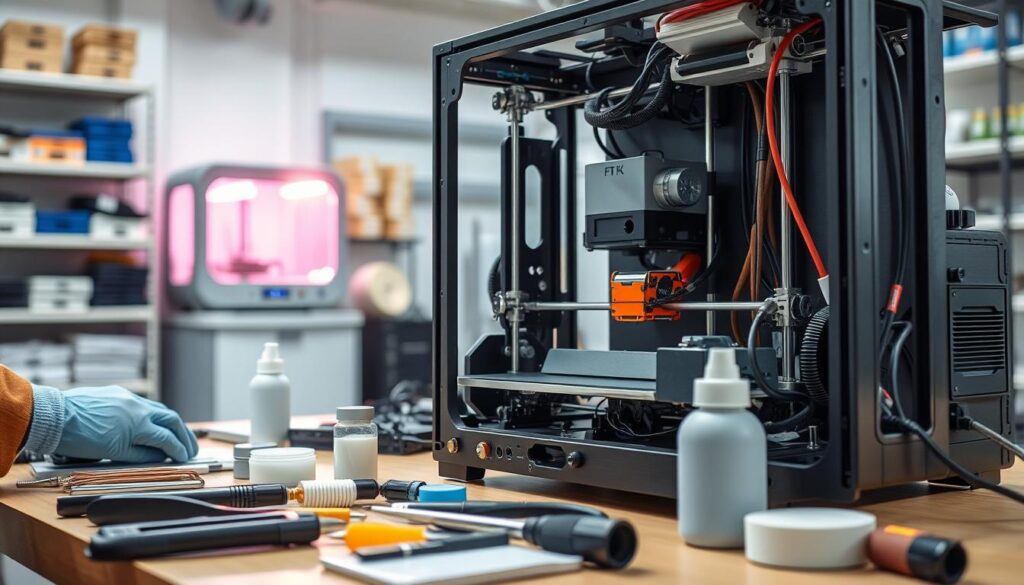 manutenção de impressora 3D