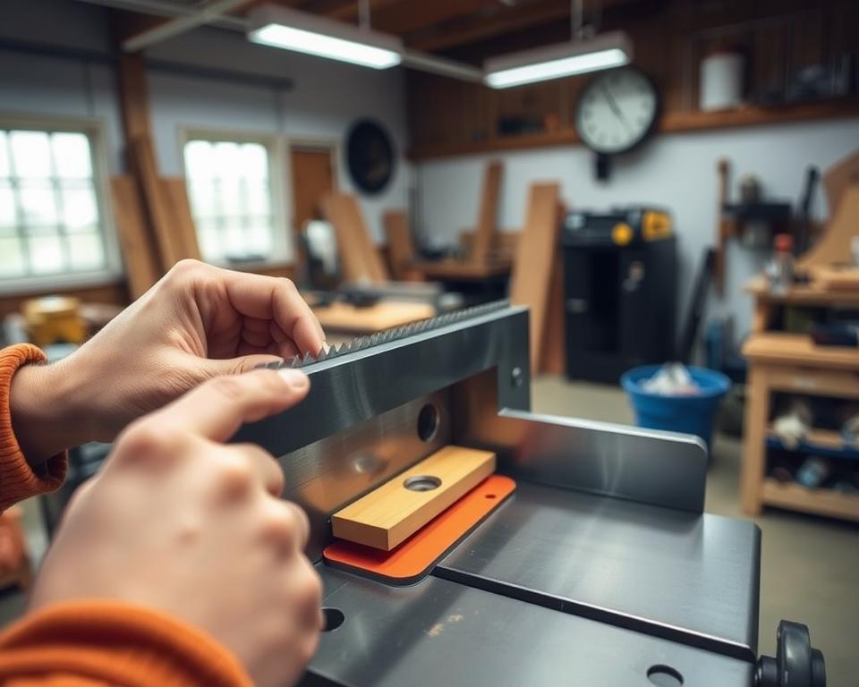 manutenção de lâminas de esquadrejadeira