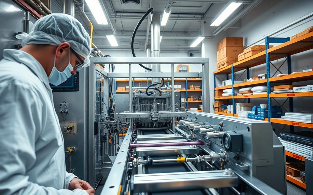 manutenção de máquina de envase PET