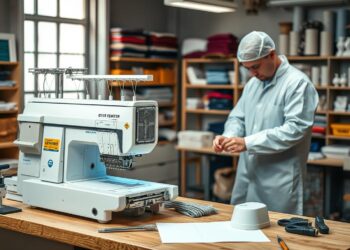 manutenção máquina de bordar