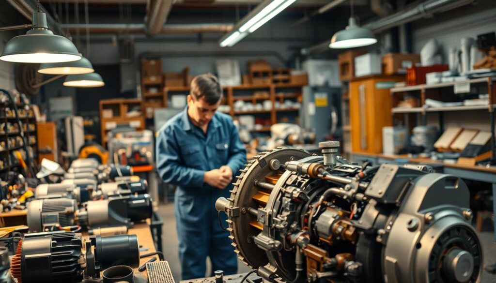 manutenção mecânica de motor elétrico