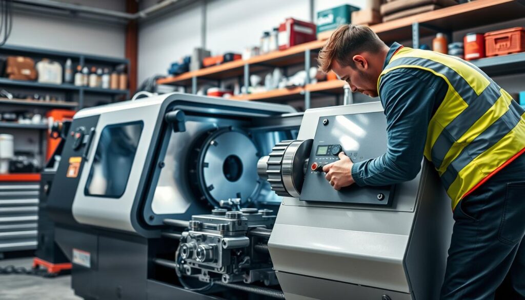 manutenção preventiva torno CNC