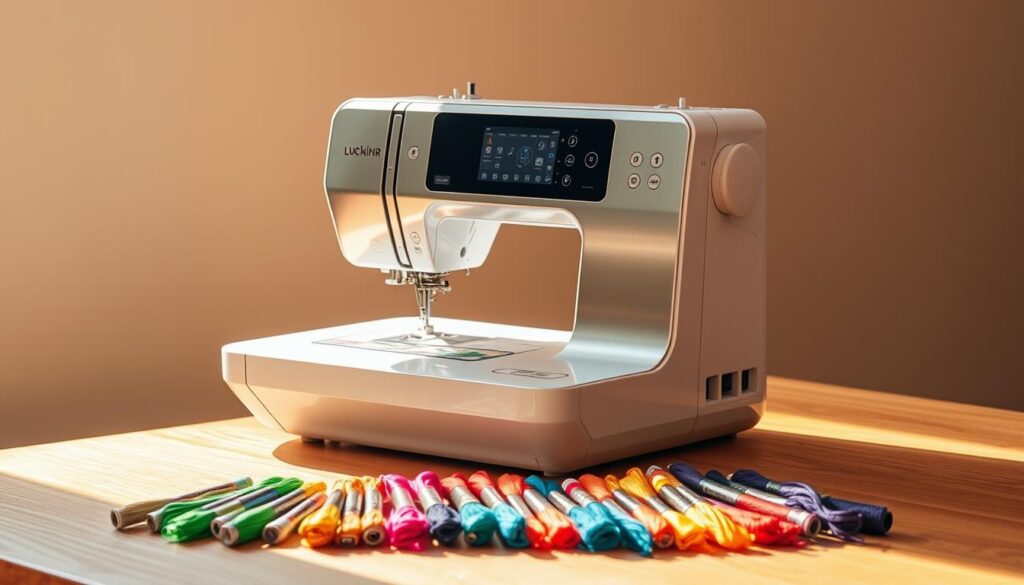 máquina de bordar portátil
