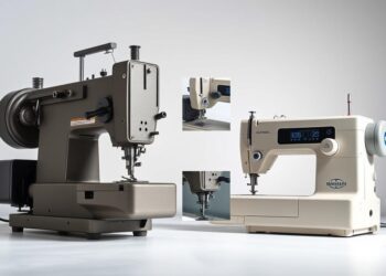 máquina de costura reta industrial vs doméstica