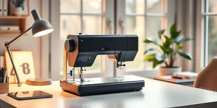 máquina de costura reta silenciosa