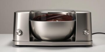 máquina de derreter chocolate
