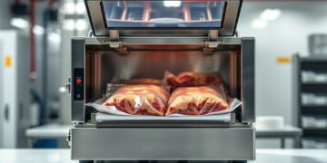 máquina de embalar carne a vácuo