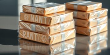 máquina de embalar filme stretch