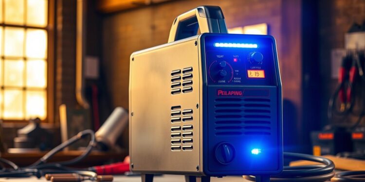 máquina de solda portátil