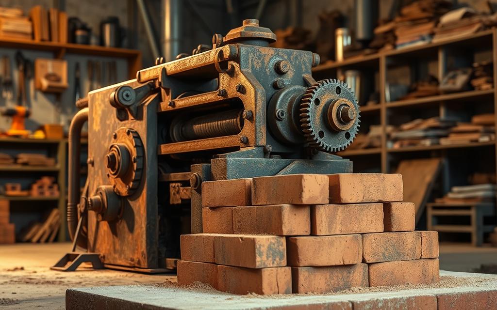 máquina de tijolo