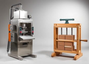 máquina de tijolo hidráulica vs manual